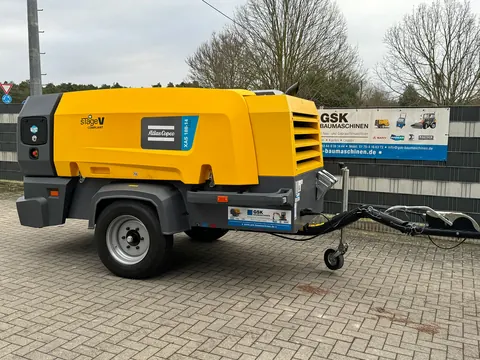 Atlas Copco XAS 188-14 air compressor with aftercooler and PD filter unit