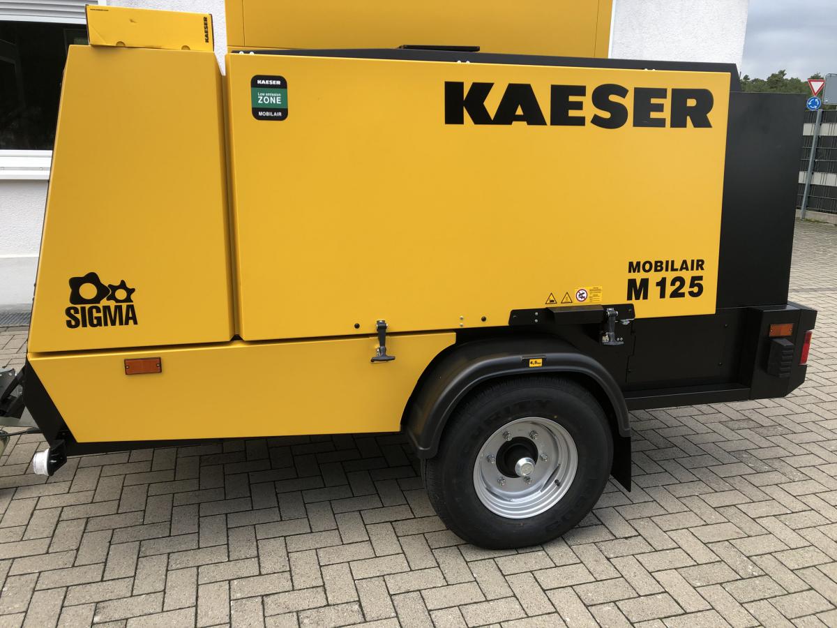 KAESER M125 Mobiler Baukompressor M125 (Volumenstrom 7,5 – 11,5 m³/min; Betriebsüberdruck 7 – 14 bar)