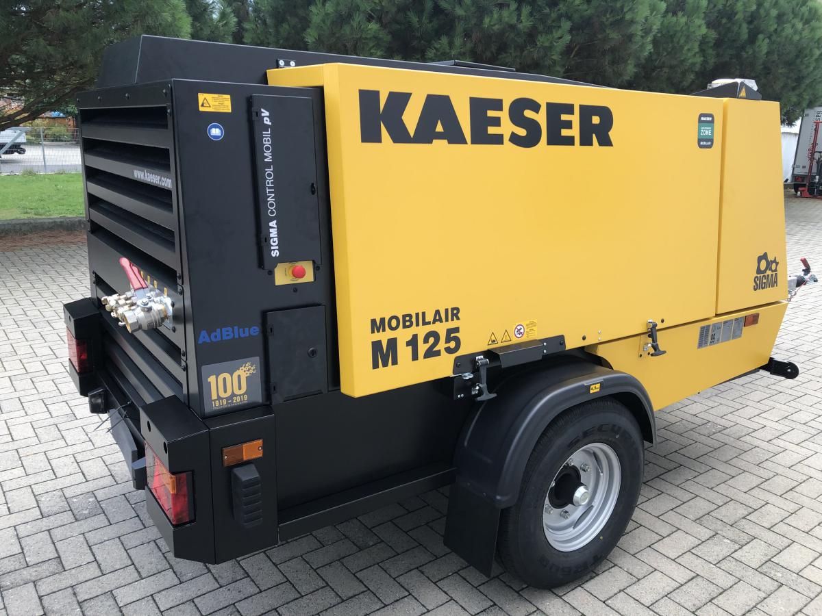 KAESER M125 Mobiler Baukompressor M125 (Volumenstrom 7,5 – 11,5 m³/min; Betriebsüberdruck 7 – 14 bar)