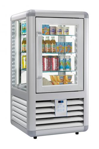 Panorama-Kühlvitrine PV 100 LED zur Kühlung / Präsentation von Getränken und Lebensmittel